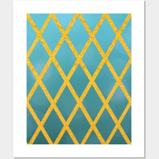 Pretty turquoise design Posters and Art